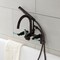 Aqua Vintage AE8155DKL 7-Inch Adjustable Wall Mount Clawfoot Tub Faucet, Oil Rubbed Bronze AE8155DKL - alternate 6